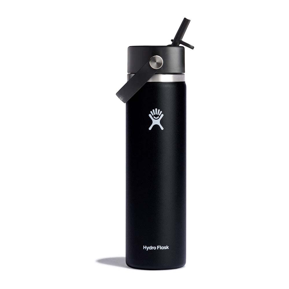 Hydro Flask Wide Flex Straw Cap Black 24 Oz