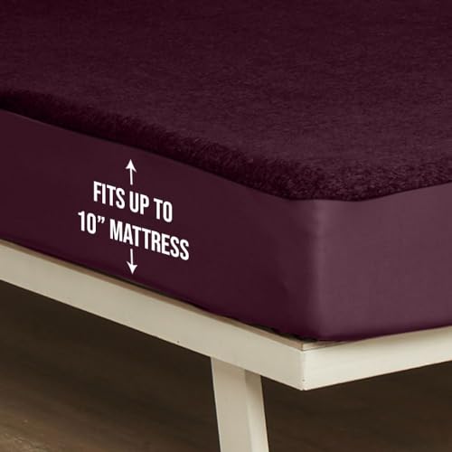 Wakefit Cotton Feel Terry Ultra Soft Waterproof Mattress Protector | Breathable - Hypoallergenic Mattresses Cover 78 X 60 - Quee