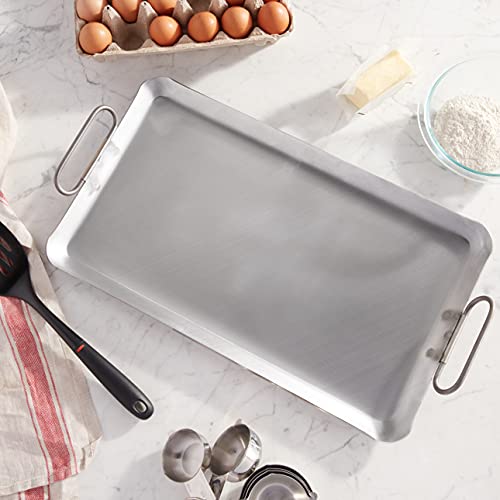 Chef King 10 Gauge Steel Griddle, 12 Inch X 20 Inch