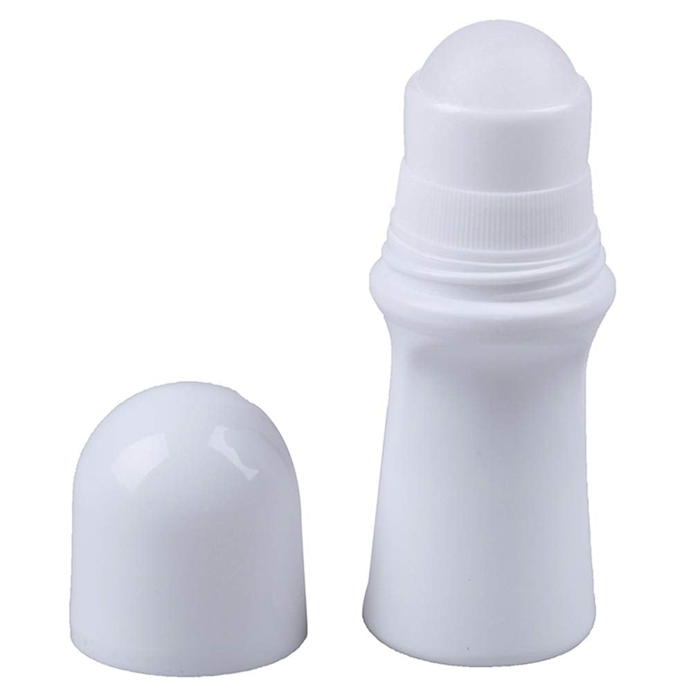 4 Pcs 30Ml Plastic Roll On Bottle,Empty Refillable White Deodorant Containers With Plastic Roller Ball Hdpe Plastic Roller Bottl