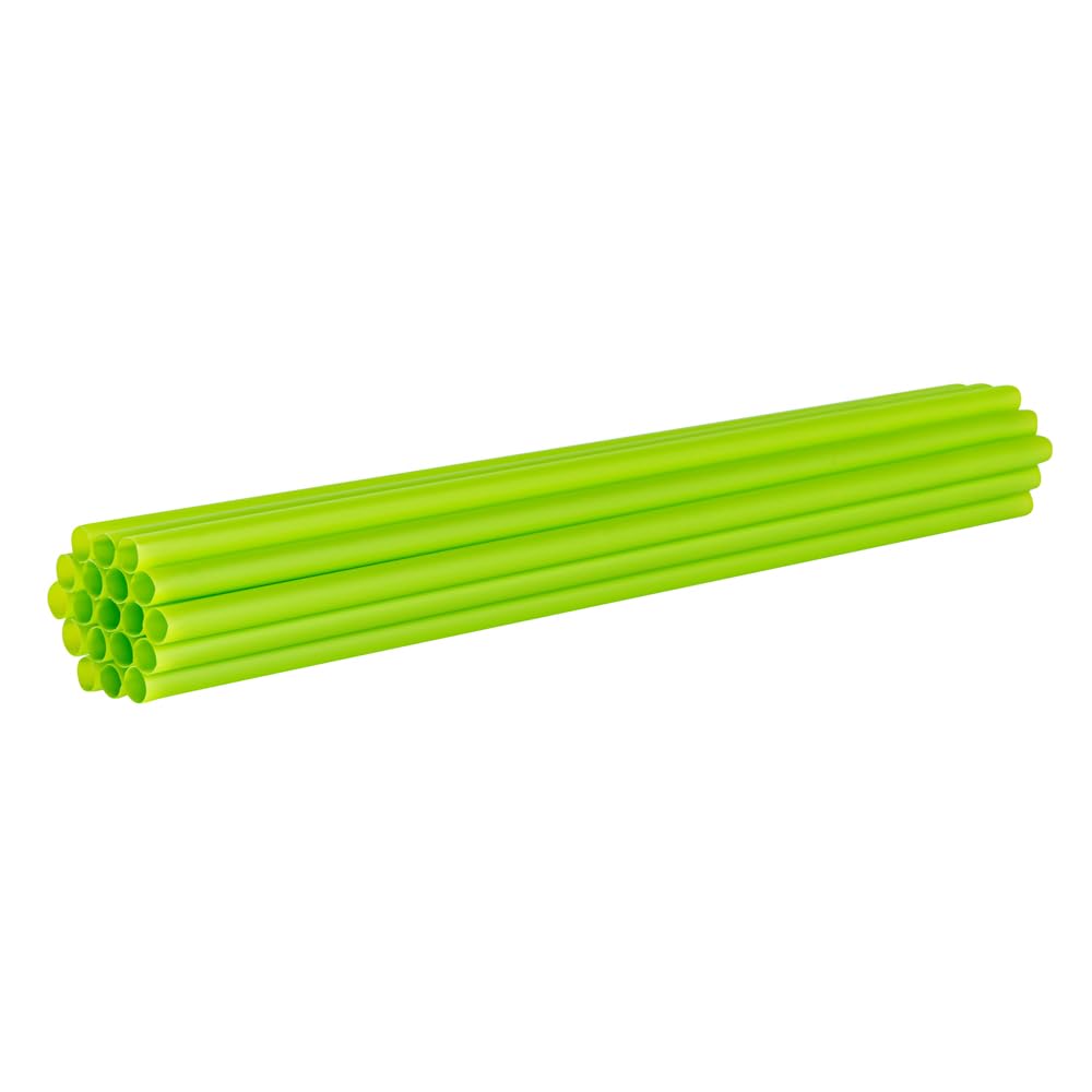 Restaurantware Basic Nature 8.3 Inch Disposable Straws 100 Sustainable Straws - Sturdy Won'T Alter Flavors Green Pla / Pbat Stra