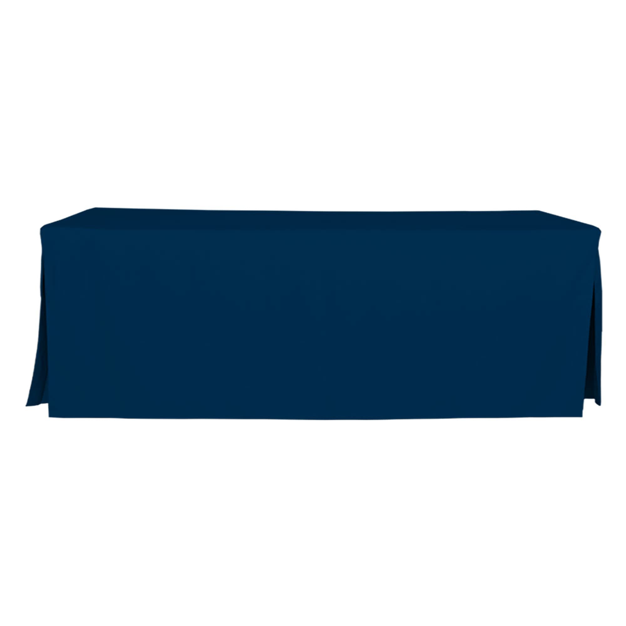 Tablevogue Event Linens Washable Microfiber 8 Foot Fitted Tablecloth Cover for Round Folding, Buffet Table, Parties, Holiday Din