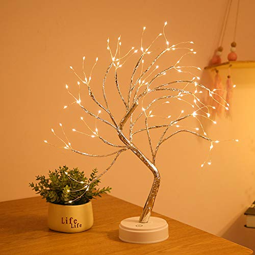 Refulgix Charry Tree Light For Room Decor, Spirit Tree Lamp, Aesthetic Lamps, Diy Table Lamp For Ramadan, Bedroom, Home Decor, G