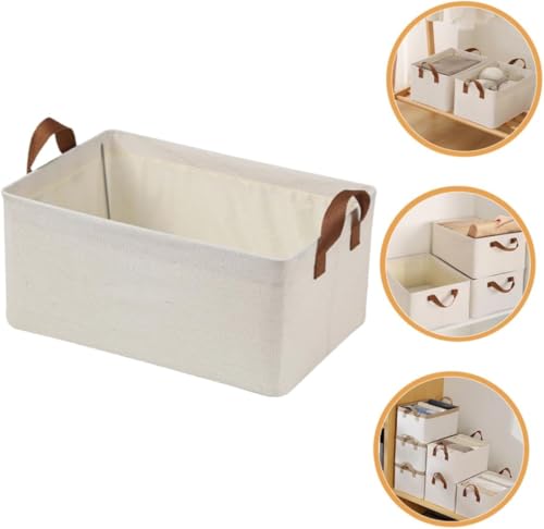 Renva Collapsible Fabric Storage Cubes Organizer With Handles Foldable Storage Baskets For Organizing Toys, Books, Shelves, Clos