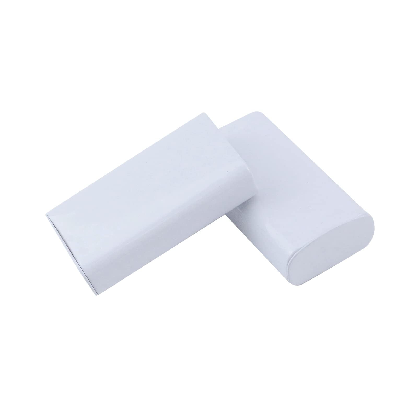Tighall 10Pcs Metal Tin Box Containers Rectangular Empty Hinged Tins Box Containers For Gum, Candies, Mint, Easy Opening, White