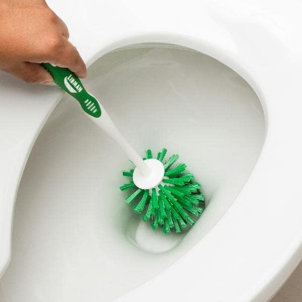 Libman Designer Bowl Brush And Caddy - 2 Pack - Toilet Brush And Holder Set, Non-Scratch, Bathroom Brush, Hygenic Caddy With Dry