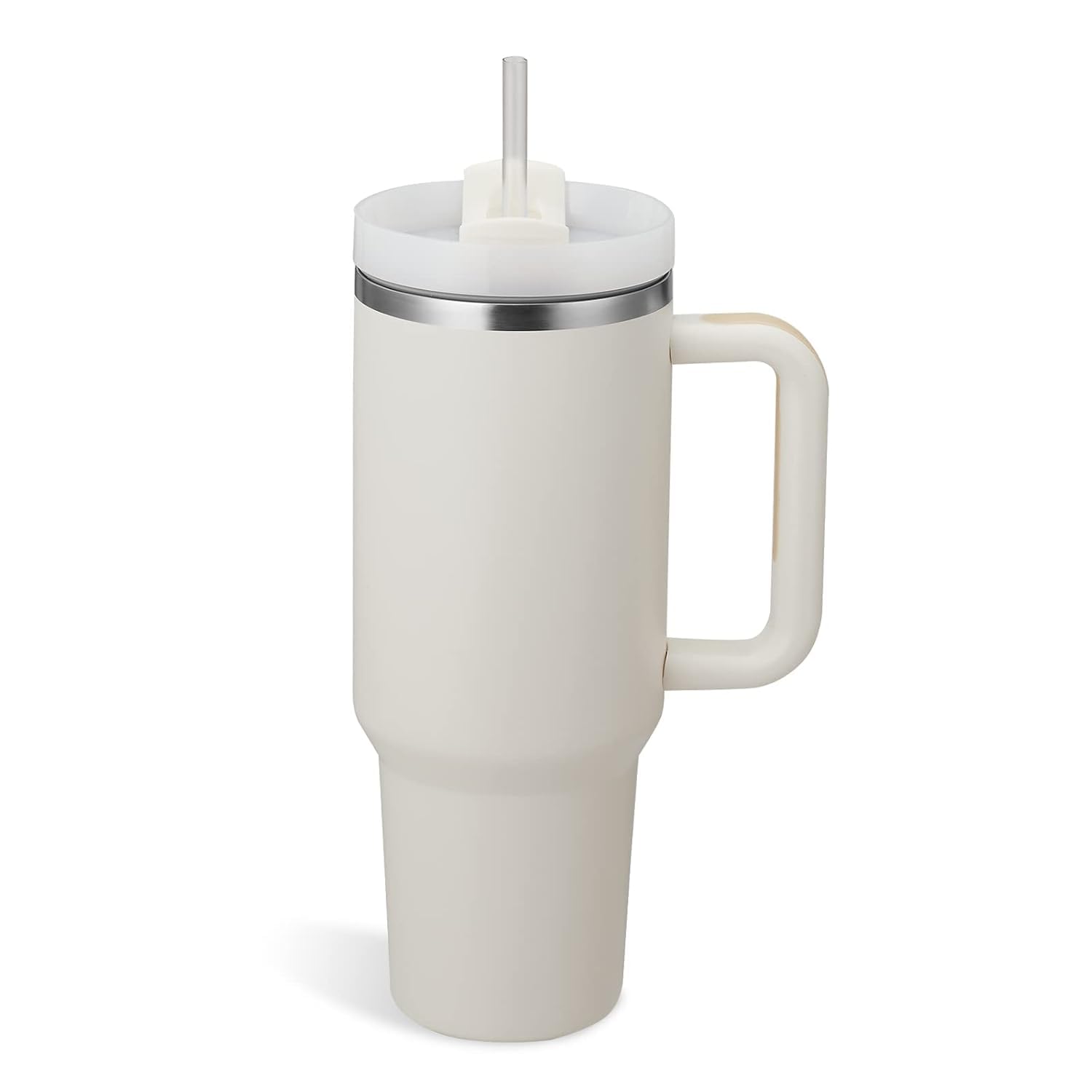 Drumstone (    Stainless Steel Tumbler With Handle And Straw  Large Capacity, DoubleWalled, Vacuum Insulated, SpillResistant 