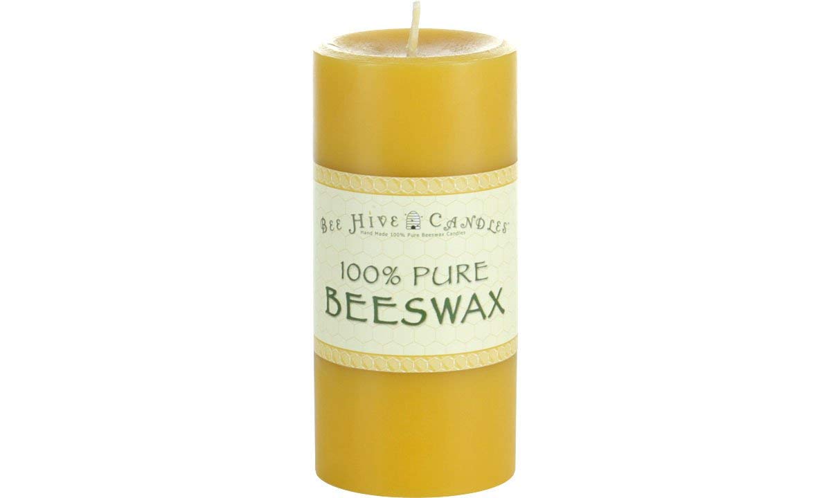 Bee Hive Candles 100% Pure Beeswax Pillar Candle (3 x 6)