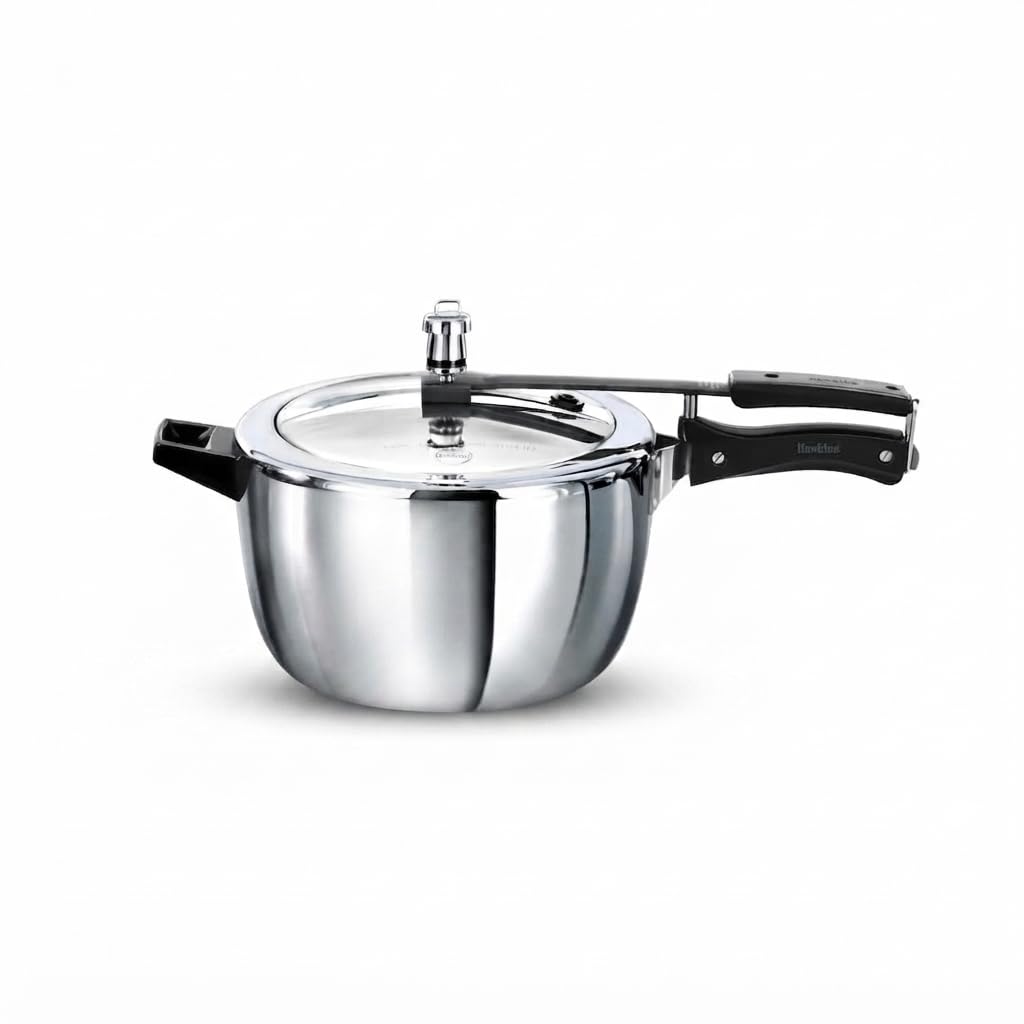 AVOXA Grand 7 Litre Triply Stainless Steel Wide Pressure Cooker | Inner Lid Family Cooker with Induction & Gas Compatibility