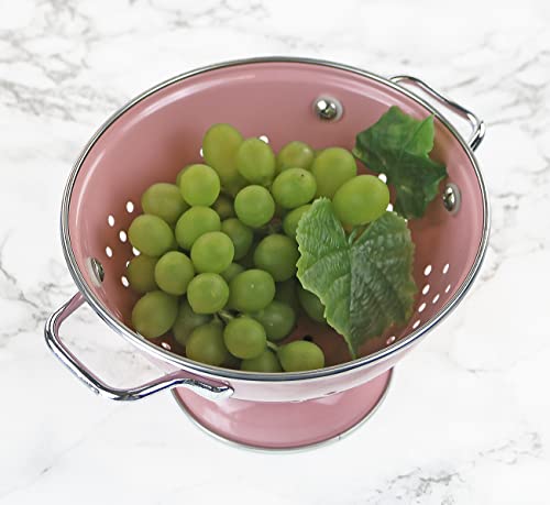 Calypso Basics, , 1 Quart Powder Coated Colander, Pink