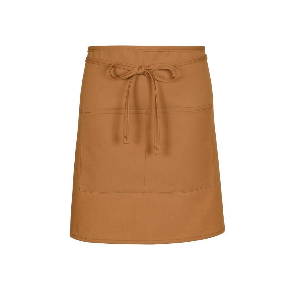 FAME F28 Two Pocket Half Bistro Apron - Nutmeg (WFA82379NU)
