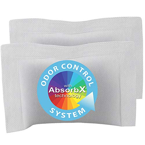 Itouchless 2-Pack Absorbx Odor Filter Deodorizers, Absorbs Trash Odors, All Natural Activated Carbon, Biodegradable, For Use Wit