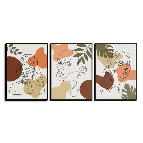 Chalk My Theme Set Of 3 Wood Print Wooden Gallery Wall Art Boho Wall Decor For Living Room - Wall Hangings For Home Decoration -