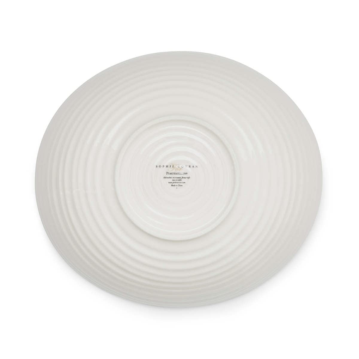 Portmeirion Sophie Conran White Pasta Serving Bowl | 12 Inch Serving Bowl For Salad, Pasta, And Fruit | Made From Fine Porcelain