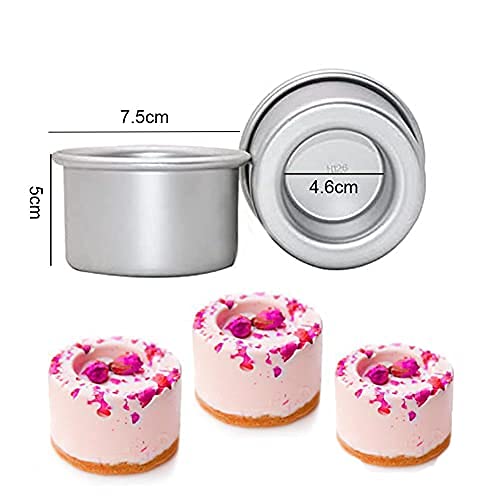 Astra Shop 3-Inch Mini Cake Baking Pans Set Of 4 - For Making Filled Cakes With Hollow Centers/ Single Serve Mini Baking Pans/ B