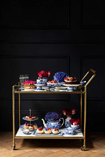 Spode Blue Italian Covered Vegetable Dish  12 Inch Serving Dish and Dinner Table Centerpiece  Made of Fine Porcelain  Microwave and Dishwasher Safe
