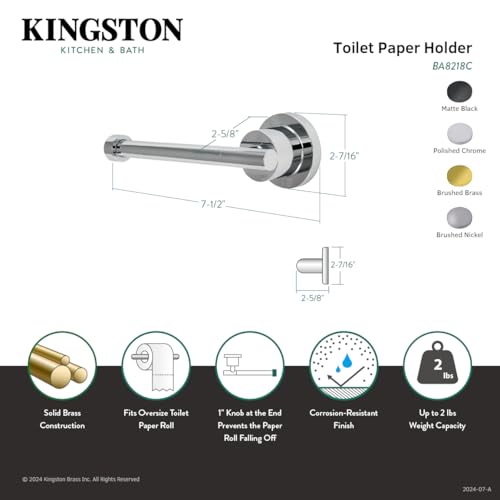 Kingston Brass BA8218SN Concord Toilet Paper Holder  Brushed Nickel