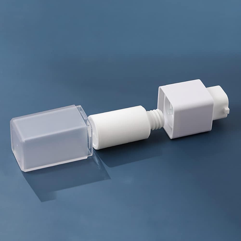 Ljjcsff 2Pcs Square Essence Dispensers Frosted Airless Pump Bottles Plastic Refillable Empty Pump Bottles For Foundation Cream L