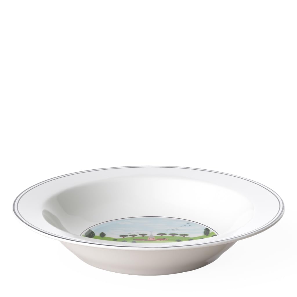 Villeroy & Boch Design Naif Rim Cereal #6-Friend Meeting, 7.75 In, White/Colorful