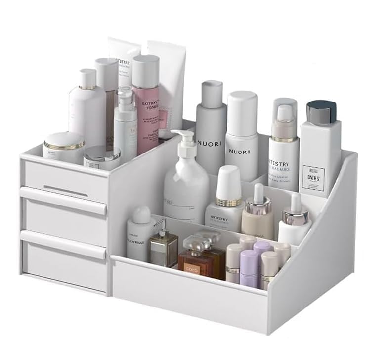 Alphit Sale Makeup Organiser Cosmetic Makeup Lipstick Storage Box With 2 Drawer Plastic Case Holder Skin Care Products For Dress