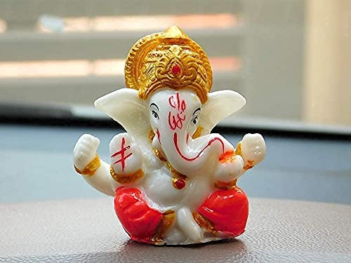 ODDCLICK Idol Car Dashboard - Hindu Ganesha Statue God India Ganpati Lord Murti Mandir Diwali Gifts Yoga Zen Meditation Room Alt