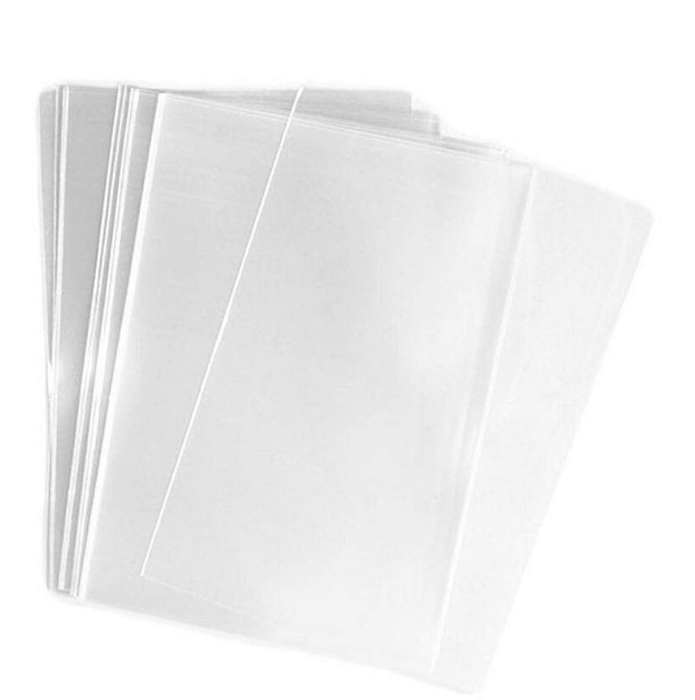 Xingzi 100Pcs 11X14 Inch Clear Flat Cello Treat Bag Cellophane Poly Bags For Gift Wrap Party Favors Wedding Samples Snacks Baker