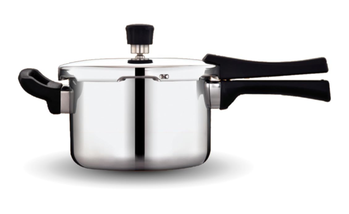 Praylady Triply Pressure Cooker 2 Ltr With Sas Body, Bakelite Handle | Vitro Ceramic, Halogen, Induction And Gas Compactible | F