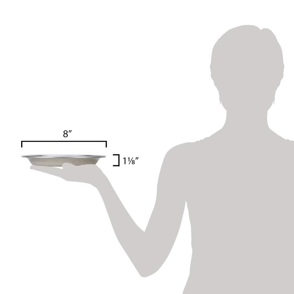 American Metalcraft, Inc. 801 Deep Dish Pie Pan Silver, 8