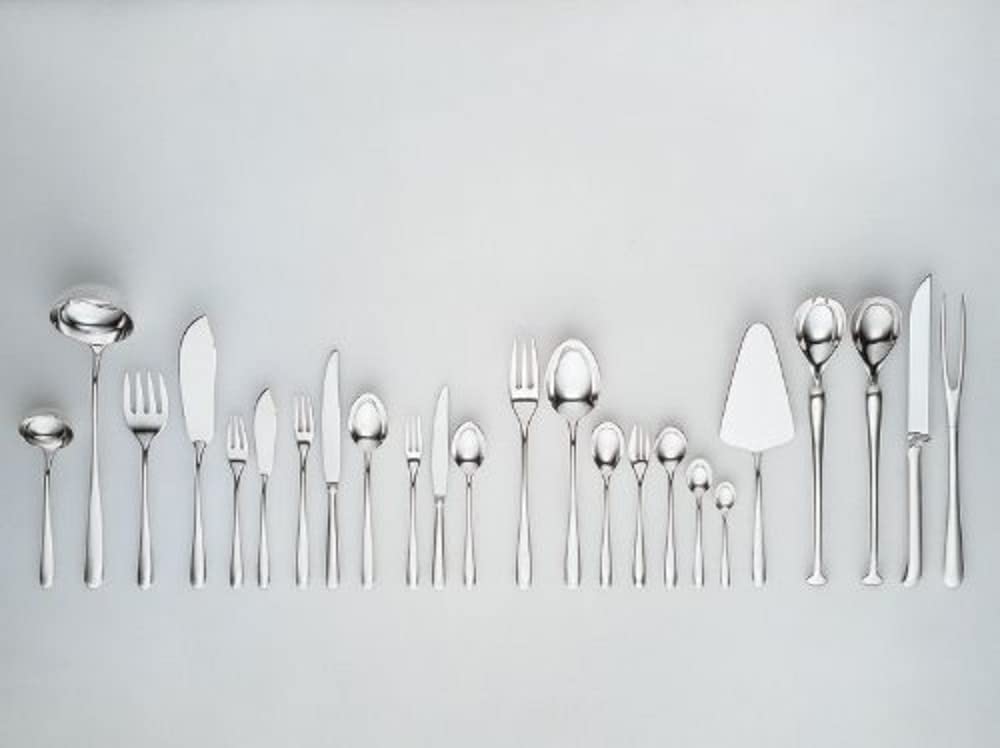 Alessi Caccia Dessert Spoon, Silver