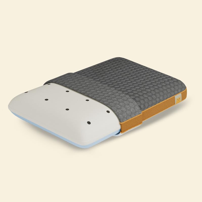 Sleepycat Dual Comfort Pillow | Soft & Firm Sides For Personalized Support | Memory Foam & Marshmallow Foam | Bamboo Cover With 