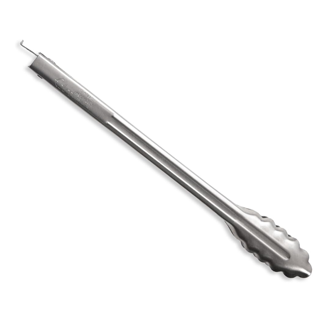Rada Cutlery 12 Heavy-Duty Tongs (B314), Scalloped Edges, Stainless Steel, Pack of 2