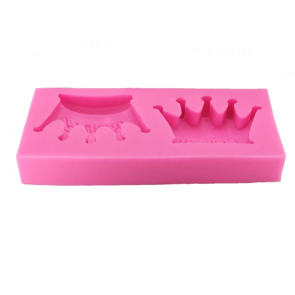1Pc Princess Crown Shape Silicone Mold For Diy Crystal Chocolate Desserts Jelly Shots Pudding Ice Cube Fondant Mold Gum Paste Cu