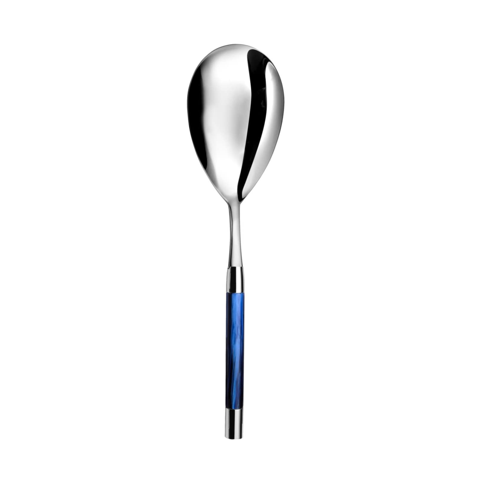 Capdeco Conty Blue Serving Spoon Large Stainless Steel Buffet Dinner Restaurant Serving Spoons Catering Serving Utensils For Par