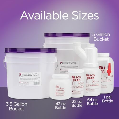 Gleco Trap 43 Oz. Replacement Bottles For Clay & Plaster Sink Trap, Pack Of 6