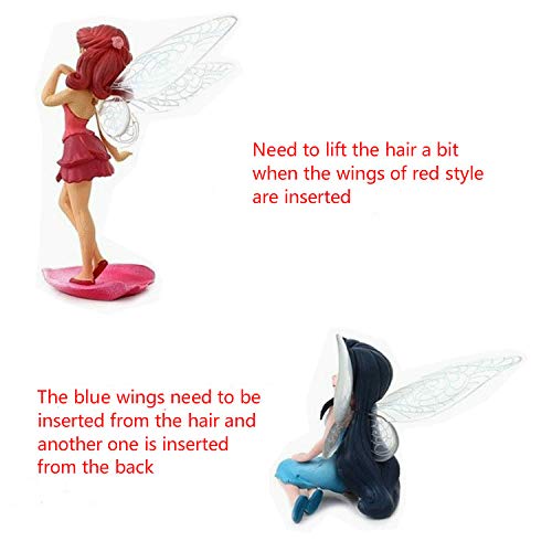 Chocozone 6PCS/Set Miniature Fairy Princess Garden Decor Home Decoration Mini Landscape Dolls for Girls