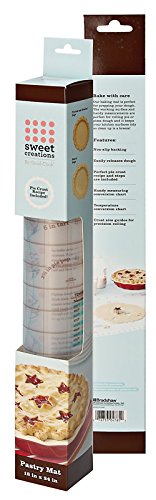 Sweet Creations Non-Slip Pastry Mat, 24'', White