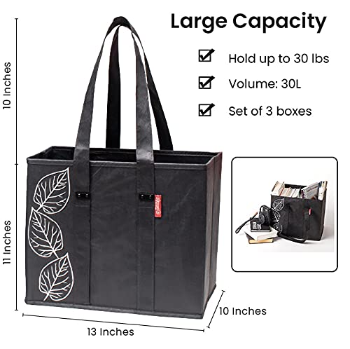 Planet E Reusable Grocery Bags - Heavy Duty Shopping Bags With Handles, Kitchen Reusable Grocery Totes, Durable Grocery Bag Carr