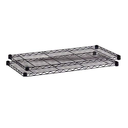 Safco Products 5242Bl Commercial Wire Shelving Extra Shelves 36'' W X 18'' D For Use With Basic Unit 5276Bl, Sold Separately, Bl