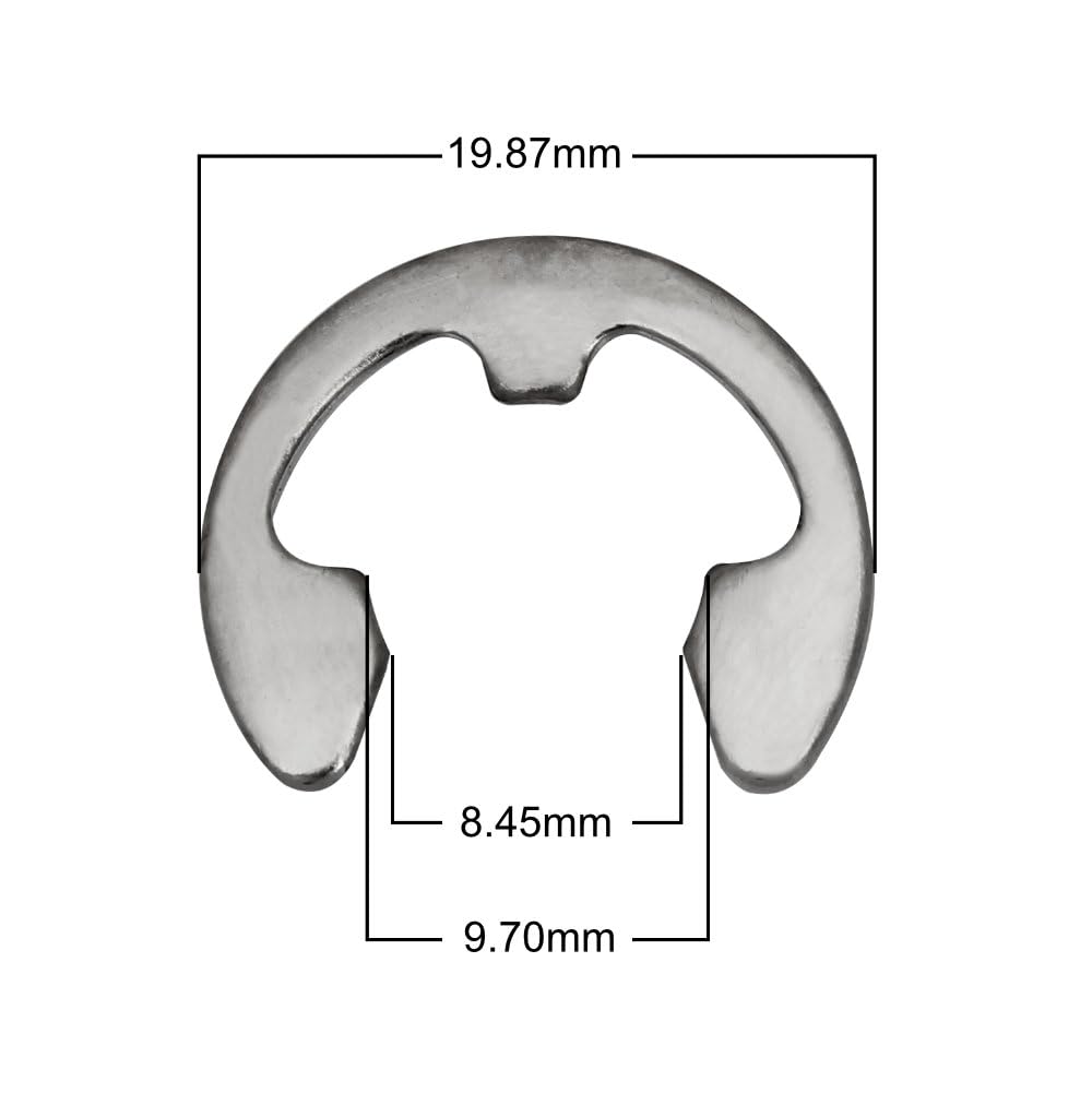 Replacement Shaft C-Clip For Vkp250 Food Strainer, Johnny Apple Sauce Maker Part, Model 250 Food Strainer Part