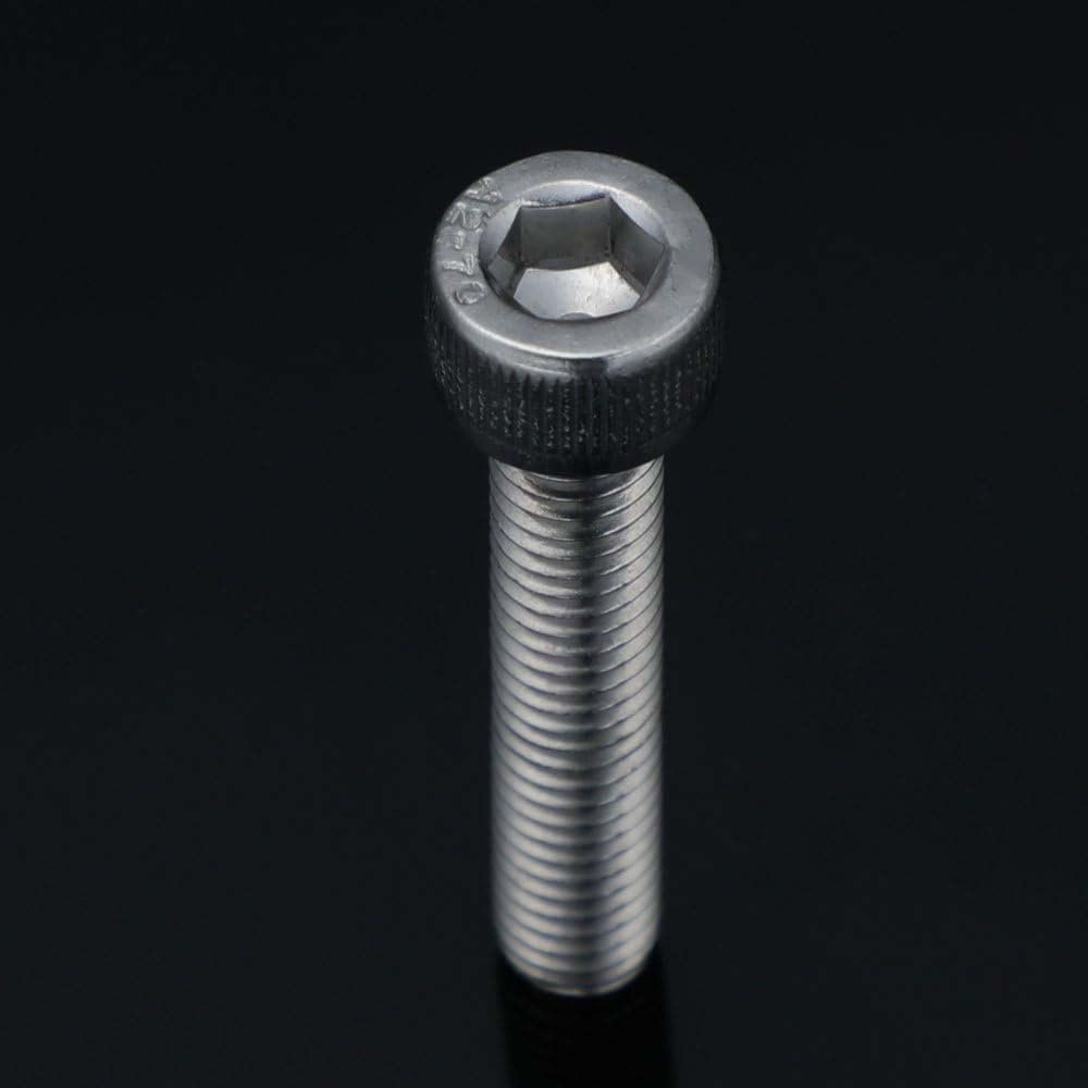 M3 X 30Mm Socket Head Cap Screws Metric, Allen Socket Drive, Stainless Steel 304, Full Thread, Bright Finish, Machine Thread, 10