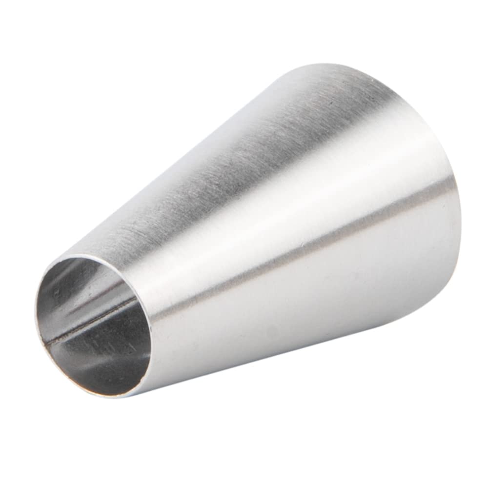 Restaurantware Pastry Tek Piping Tip 1 Round Round Tip For Icing - #1A Corrosion-Resistant Stainless Steel Icing Tip Dishwasher-
