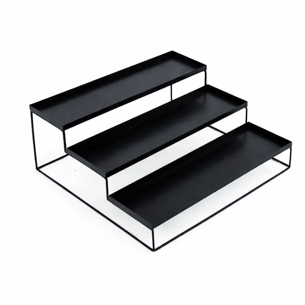 CR18 COLLECTION Kitchen 3Tier Step Standing Kitchen Spice Bottle Rack Utensil Holder Food Storage Organizer for Cabinet Cupboar