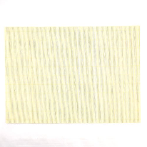 Bamboomn Bamboo Placemat/Sushi Rolling Mat - 18.75'' X 13'' - Natural, 6 Pcs