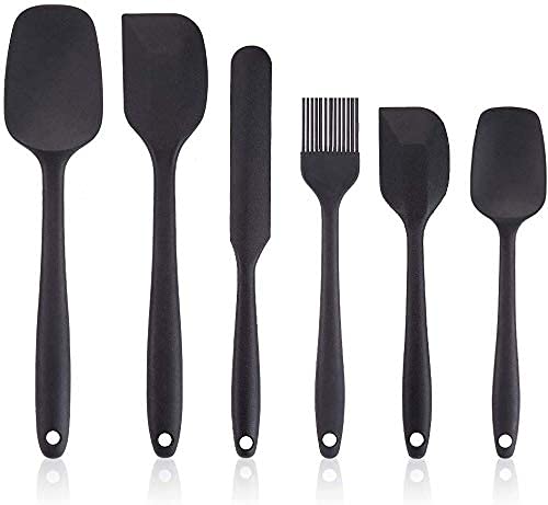 Rabbonix Silicone Spatula Sets Of 6 Pcs Made Of Food Grade Silicone One Piece Design Seamless HeatResistant Spatula Perfect For