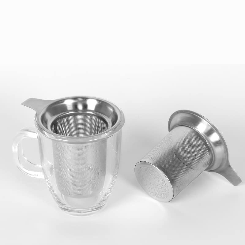 datsto Tea Infuser - Extra Fine Mesh Stainless Steel Steeper, Large Capacity, Easy to Clean, Ideal for Mugs and Teapots