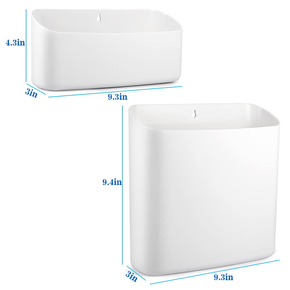 Picowe Magnetic Laundry Storage, 2 Pack Lint Holder Bin For Laundry Room, Space-Saving Trash Container Hanging On Dryer, Washer