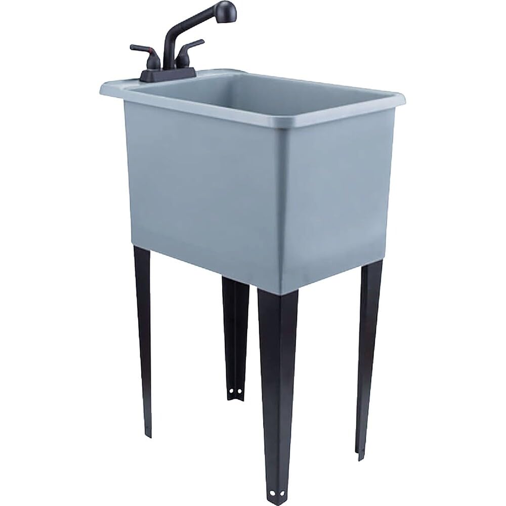 Tehila 040US8001GRYBLK 16GAL Gry Laundry Tub - Quantity 1