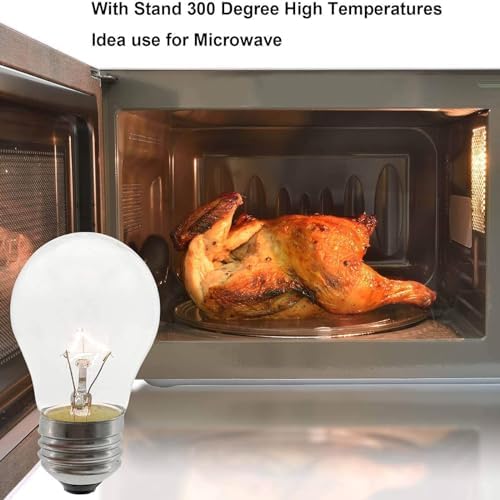 Appliance Oven Light Bulb A15 40 Watt Light Bulb,High Heat Incandescent Bulbs Resistant Appliance For Oven, Stove, Refrigerator,