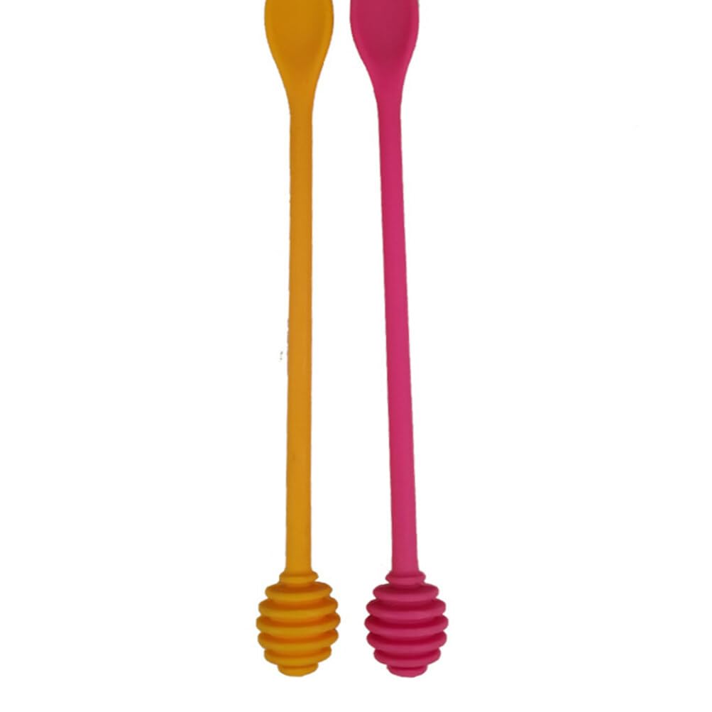 Alipis Syrup Dipper Honey Dipper Stick Silicone 2Pcs Syrup Dipper Stick Honey Mixing Stirrer Spoon Silicone Mixing Spoon For Hon