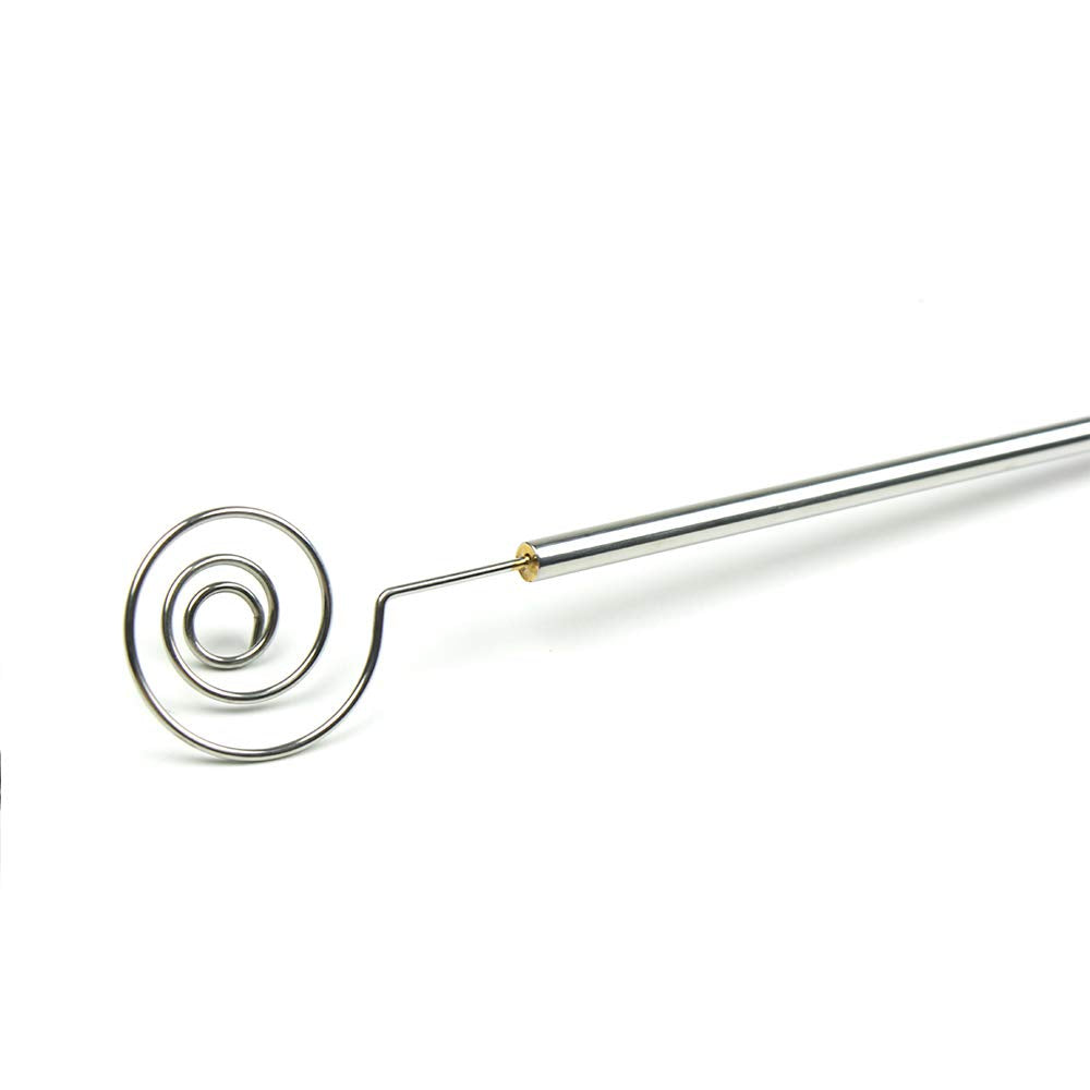 SCI Chocolate Dipping Tool - Swirl - Silver - Versatile Kitchen Utensil for Melting and Dipping